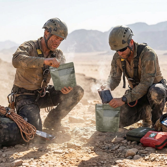 Raciones de emergencia esterilizadas vs liofilizadas