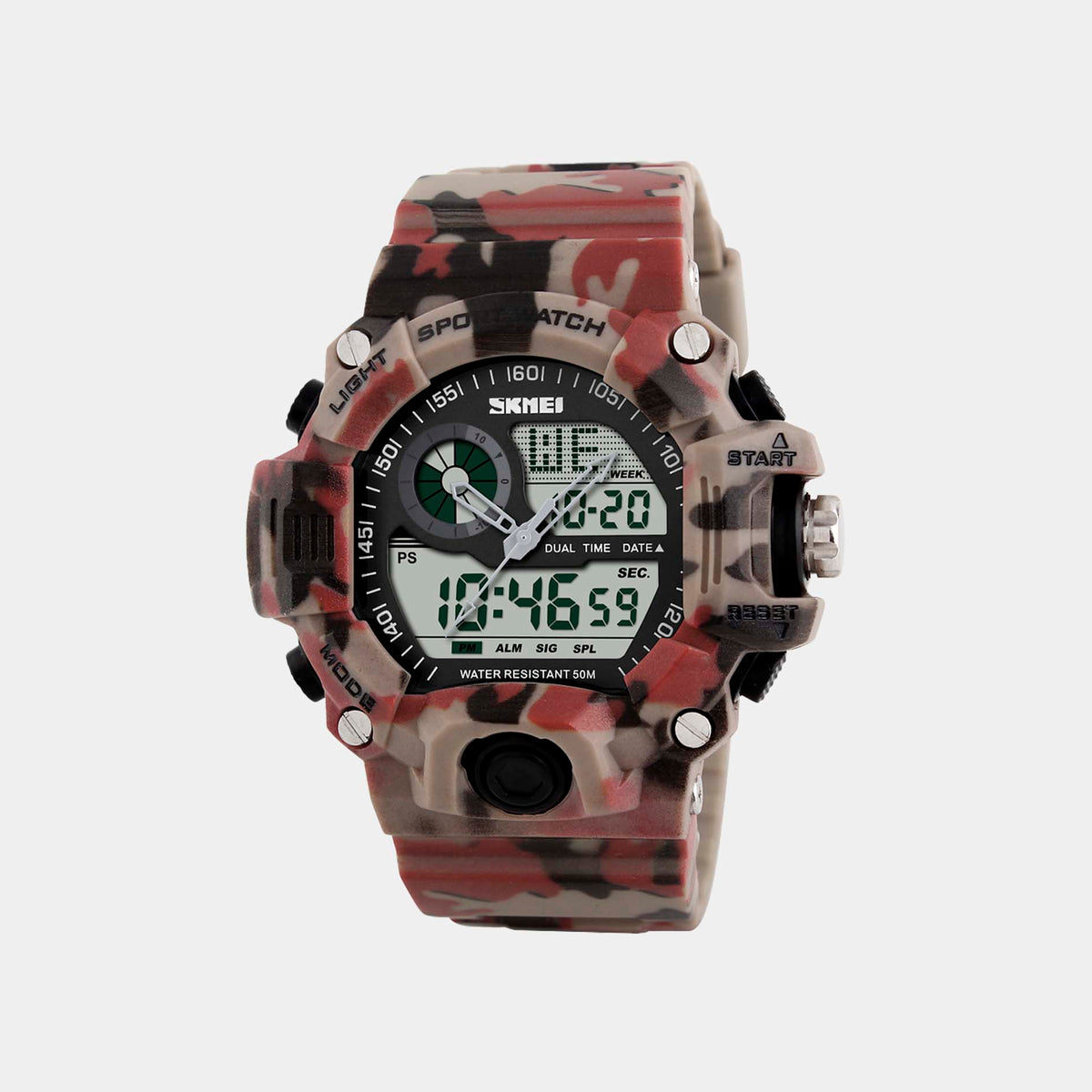 SKMEI Expedition Scout Orologio da polso da uomo, al quarzo, impermeabile, Marrone, classico SKMEI Expedition Scout Orologio da polso da uomo, al quarzo, impermeabile, Marrone, classico