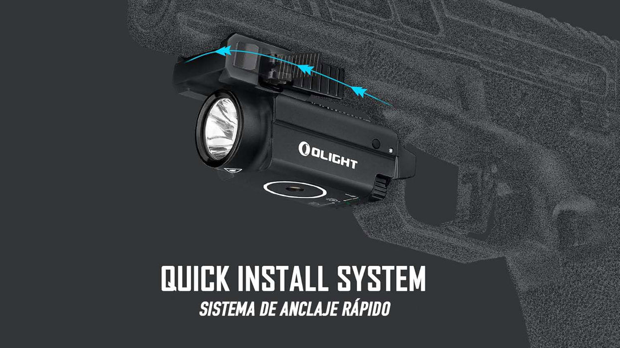 Linterna táctica Baldr S 800 Lum. con Láser recargable - Olight