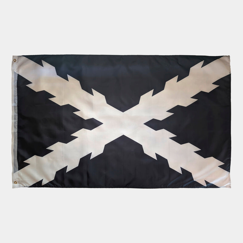 Drapeau de la croix de Bourgogne en couleur noire
