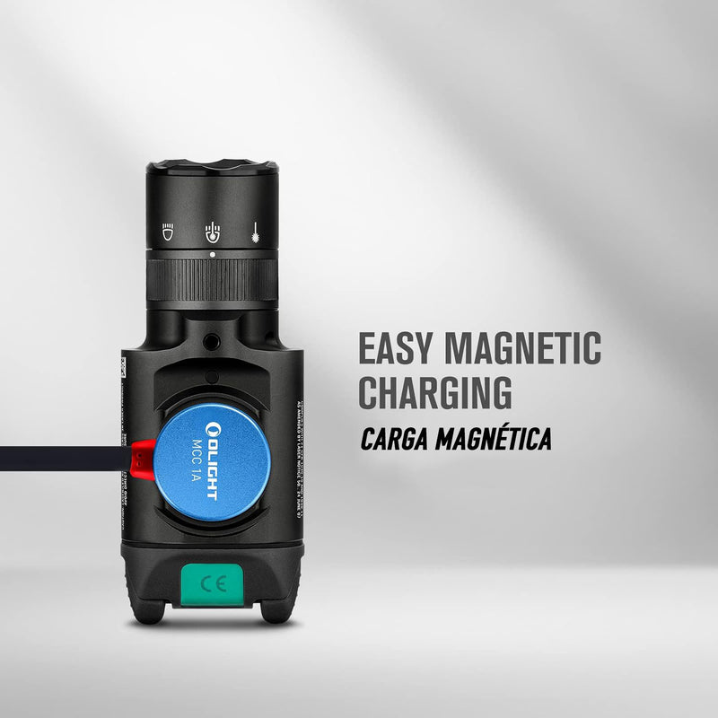 Linterna táctica Baldr Pro R 1.350 Lum. con Láser recargable - Olight