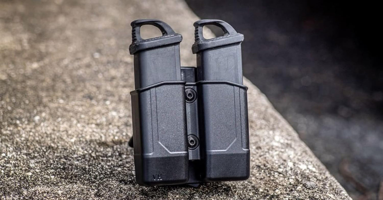 Open Double Pistol Magazine Holder 8DMH03 - Vega Holster