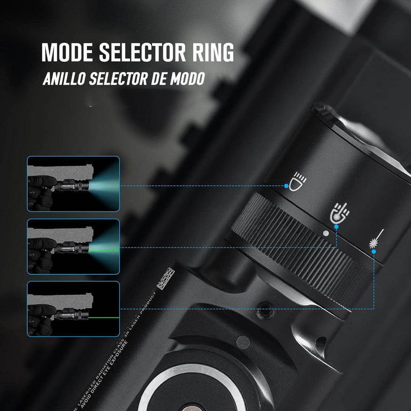 Linterna táctica Baldr Pro R 1.350 Lum. con Láser recargable - Olight