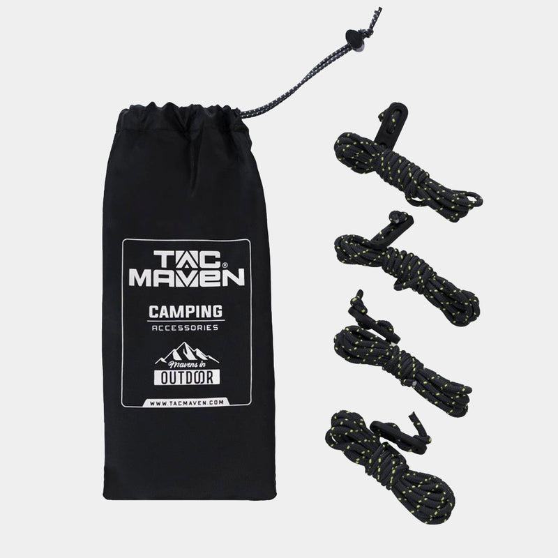Kit de 4 cuerdas con tensor para acampada - Pentagon