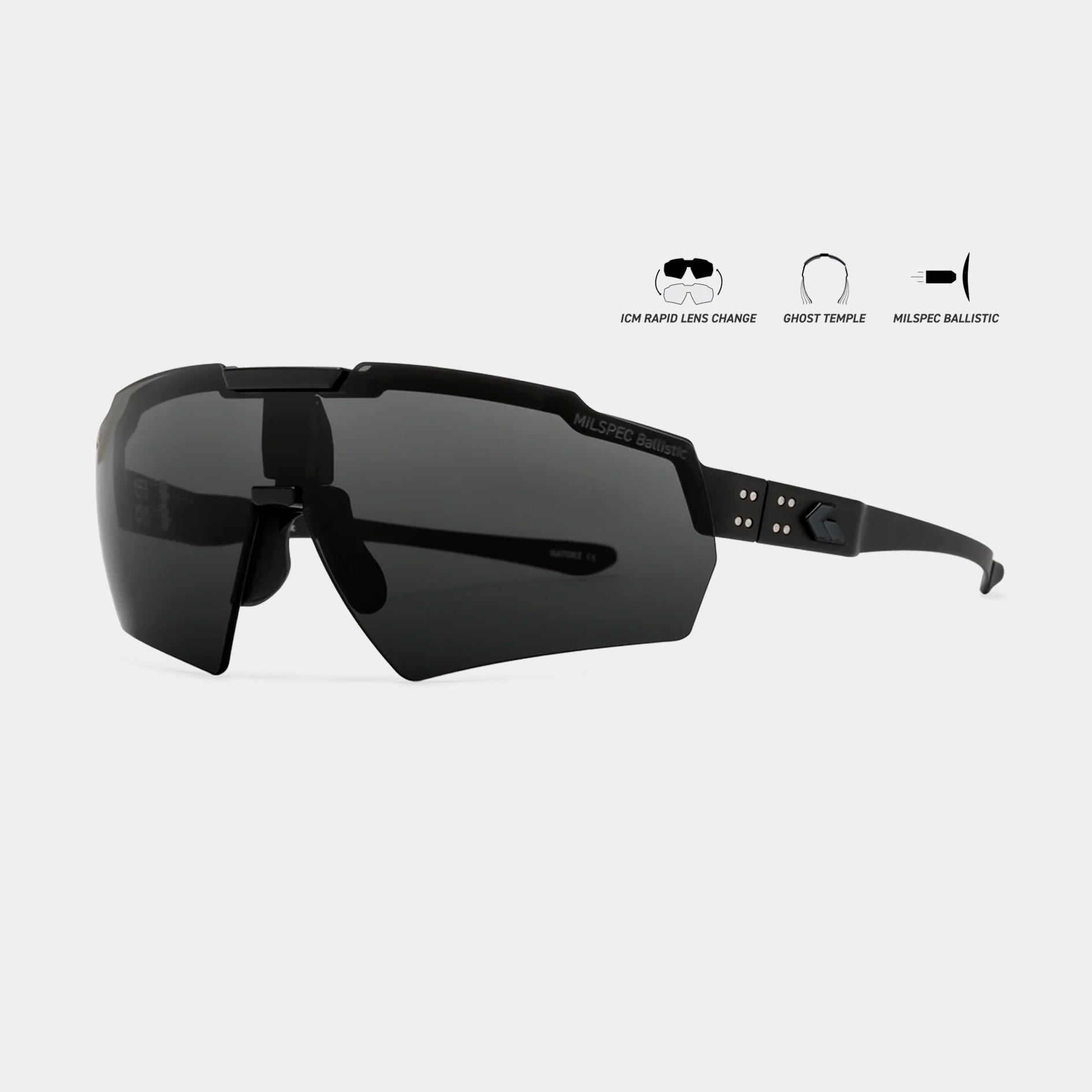 Blastshield MILSPEC Cerakote Ballistic Glasses - Gatorz — SERMILITAR