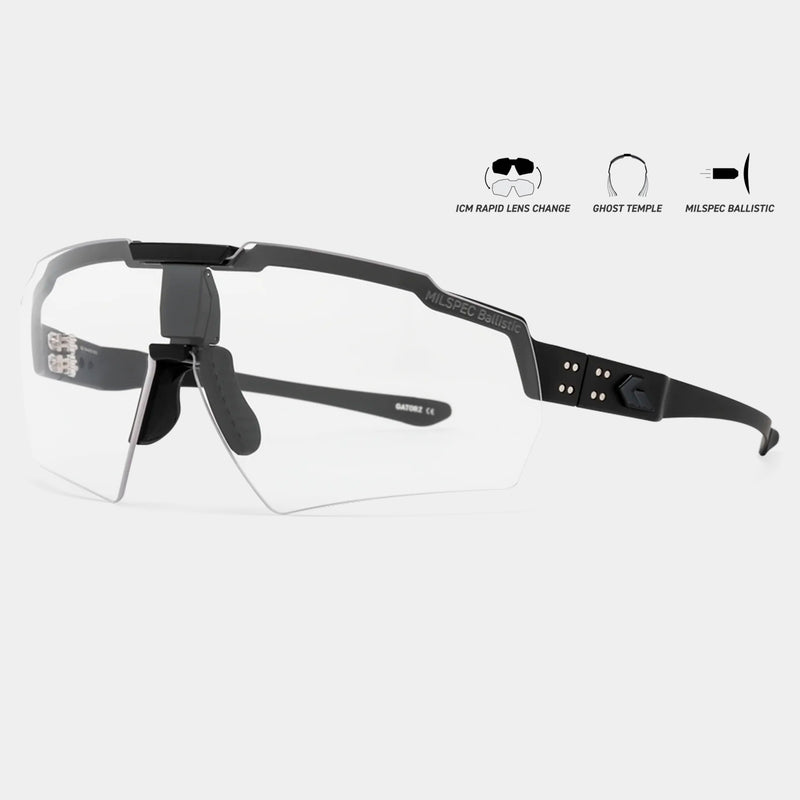 Lunettes balistiques Blastshield MILSPEC photochromiques Cerakote - Gatorz