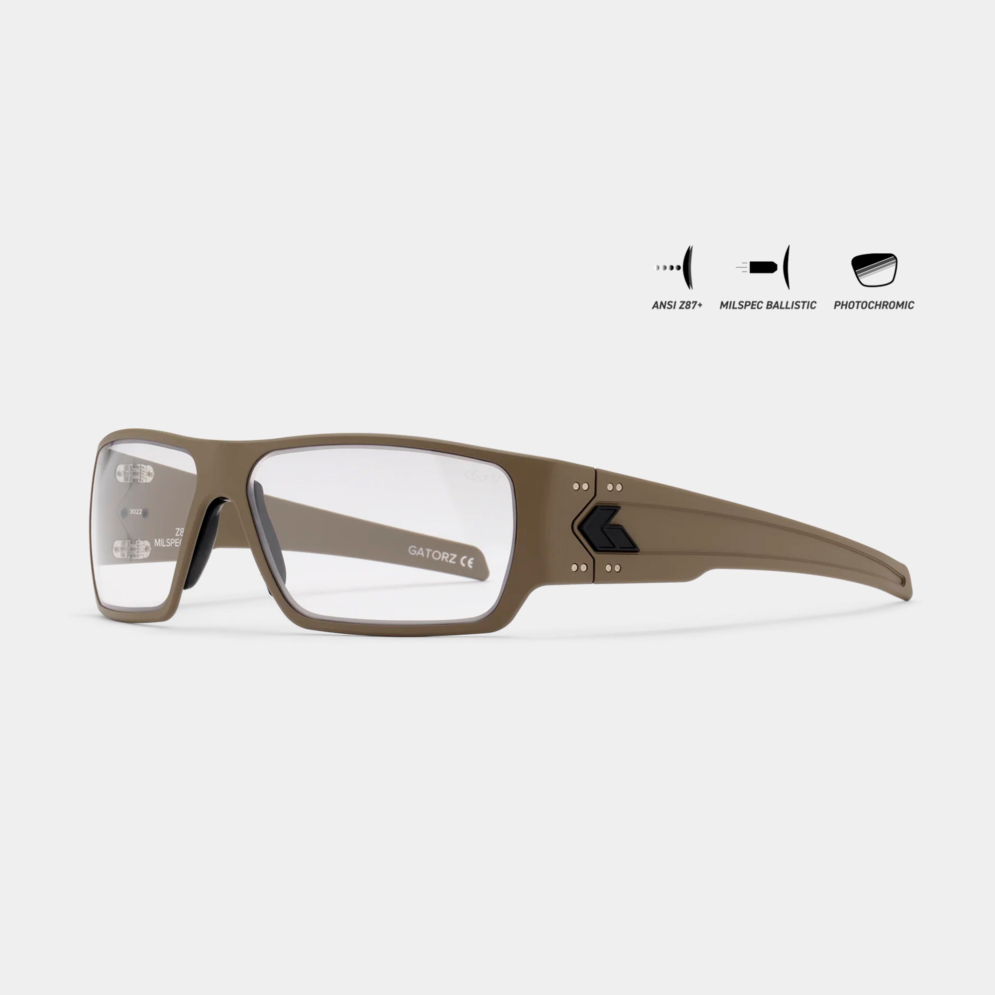 SPECTER MILSPEC photochromic ballistic glasses - Gatorz — SERMILITAR