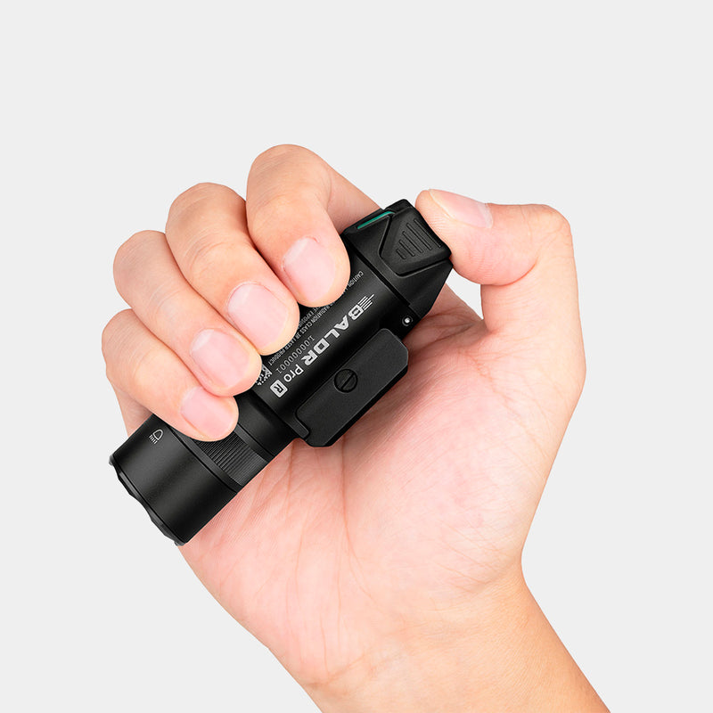 Linterna táctica Baldr Pro R 1.350 Lum. con Láser recargable - Olight