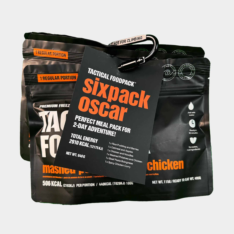 Pack de supervivencia 2 días Sixpack Oscar - Tactical Foodpack