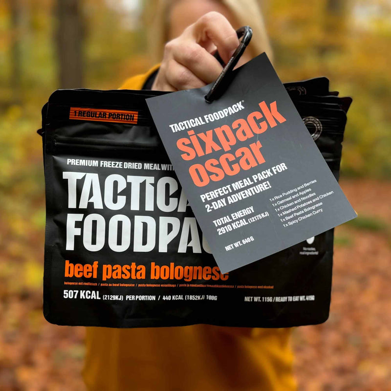 Pack de supervivencia 2 días Sixpack Oscar - Tactical Foodpack