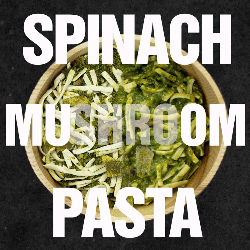 Pasta con salsa de espinacas y champiñones - Tactical Foodpack