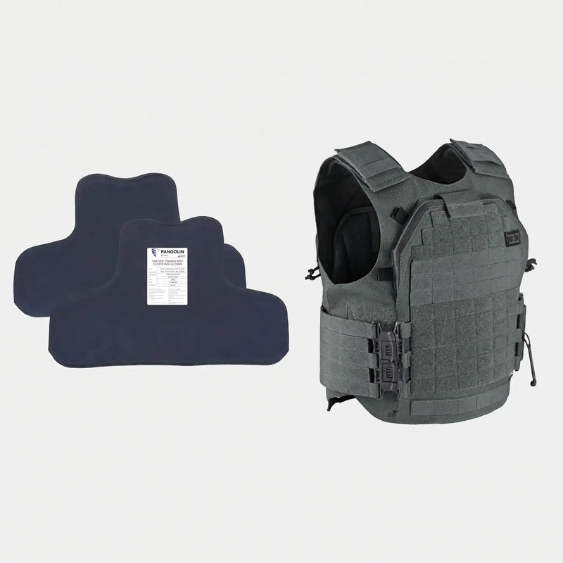 Pack gilet Aegis + panneaux pare-balles, anti-couteau et anti-perforation Pangolin