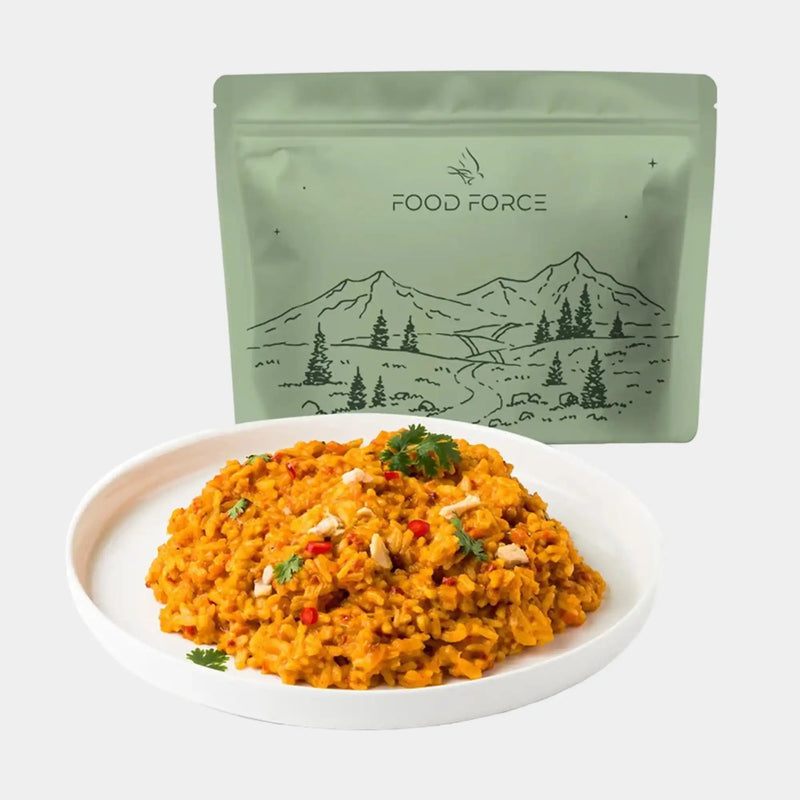 Rijst met stukjes kip op Mexicaanse wijze - Food Force