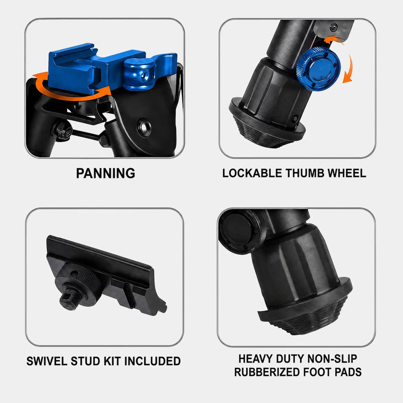 Bípode de tirador de 6"-7" de altura UTG® - Leapers