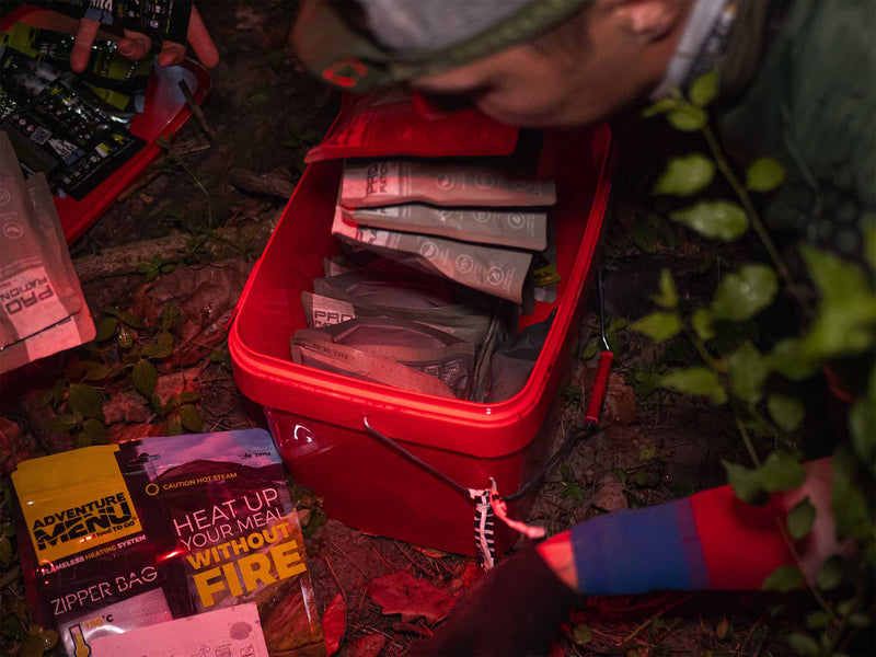 Caja de supervivencia 7 días con agua incluida PRO-RATION - Adventure Menu