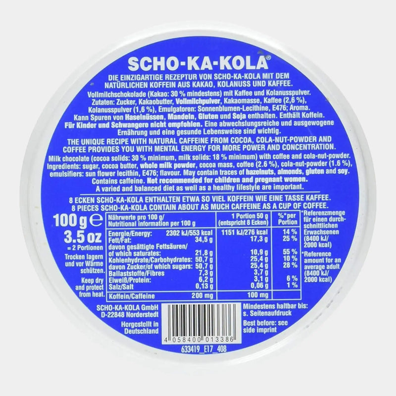Cioccolato al latte energizzante - SCHO-KA-KOLA
