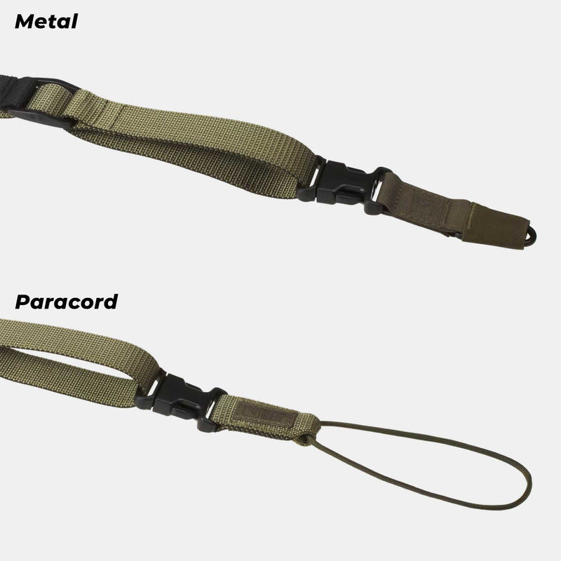 Correa portafusil de 2 puntos QA paracord / mosquetón - Clawgear