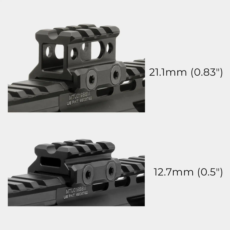 Elevador para rail picatinny UTG® Super Slim de 3 Ranuras - Leapers