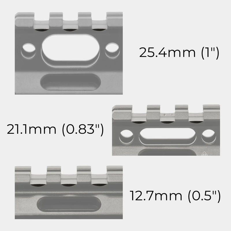 Elevador para rail picatinny UTG® Super Slim de 3 Ranuras - Leapers