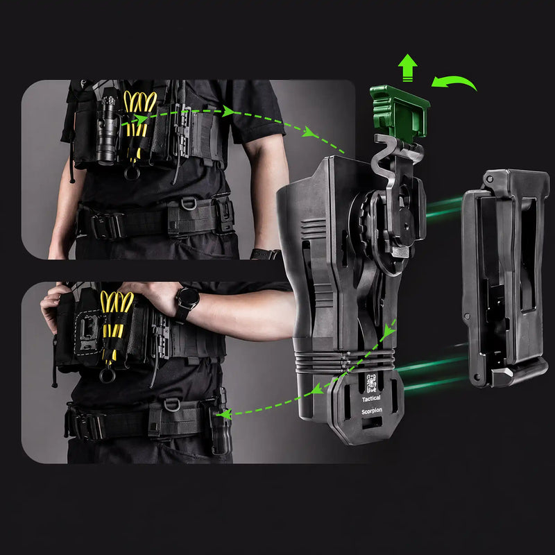 Rotating Flashlight Holster with Quick Release V65 & V35 X-Carry - Nextorch