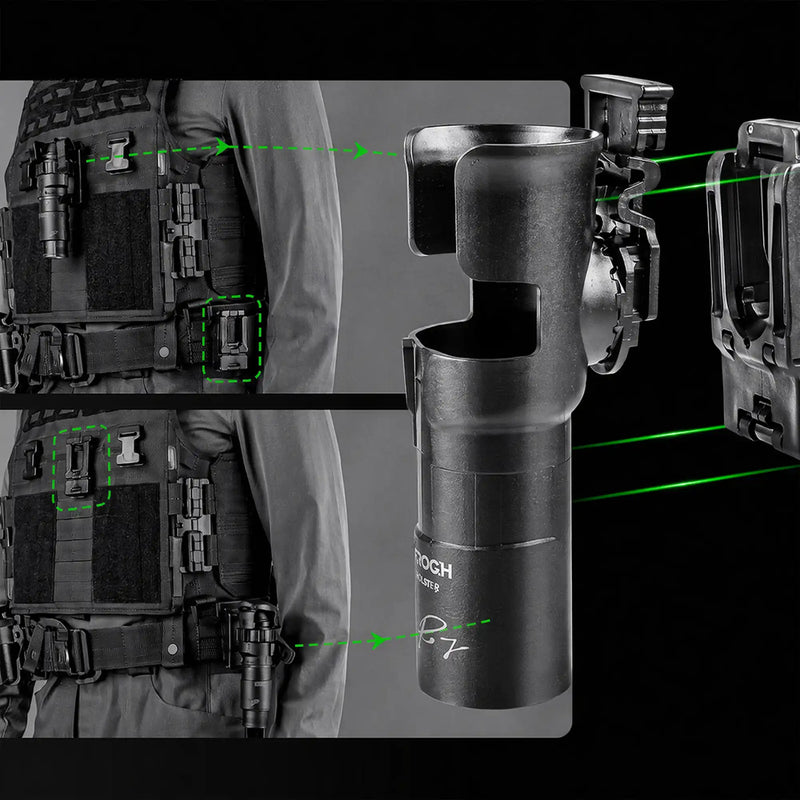 Rotating Flashlight Holster with Quick Release V65 & V35 X-Carry - Nextorch