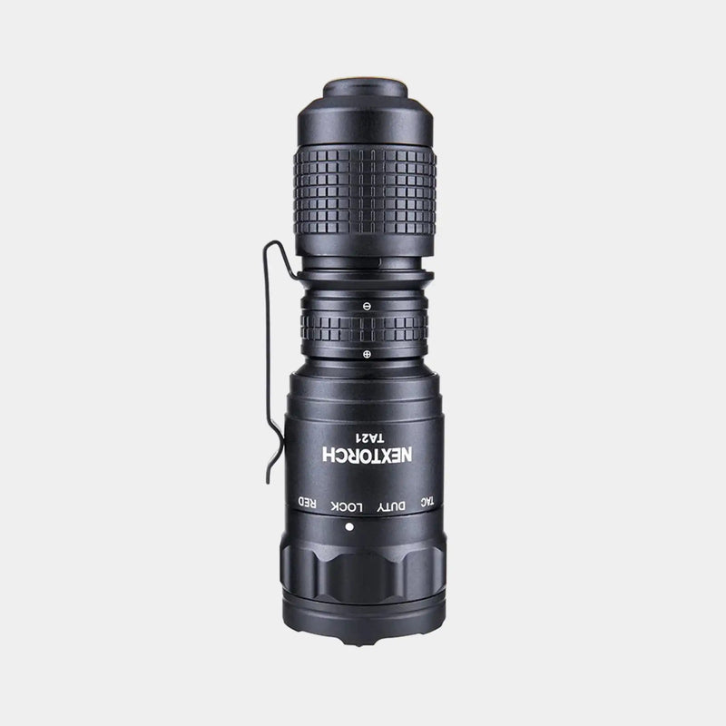 Kleine Taschenlampe TA21 1300 Lumen mit taktischem Ring - Nextorch