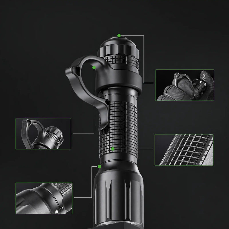Lampe torche TA30D MAX 4000 lum. avec anneau tactique - Nextorch