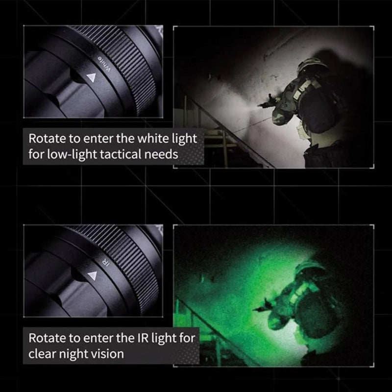 Linterna para arma larga con pulsador remoto WL50B IR 1000 Lum. - Nextorch