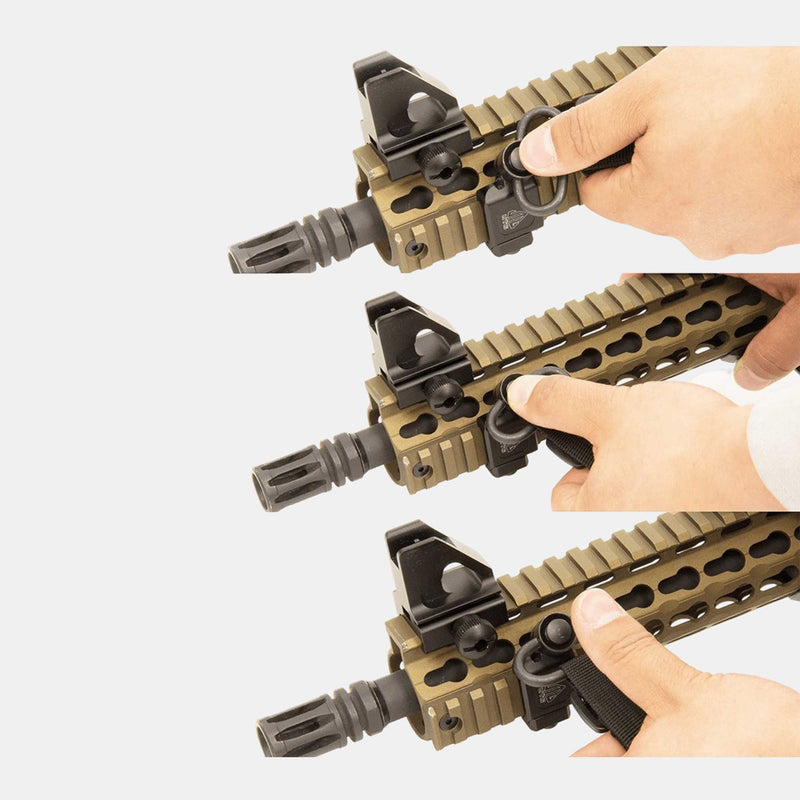 Accesorio de anclaje Picatinny inclinado UTG® QD Sling Swivel para portafusiles - Leapers