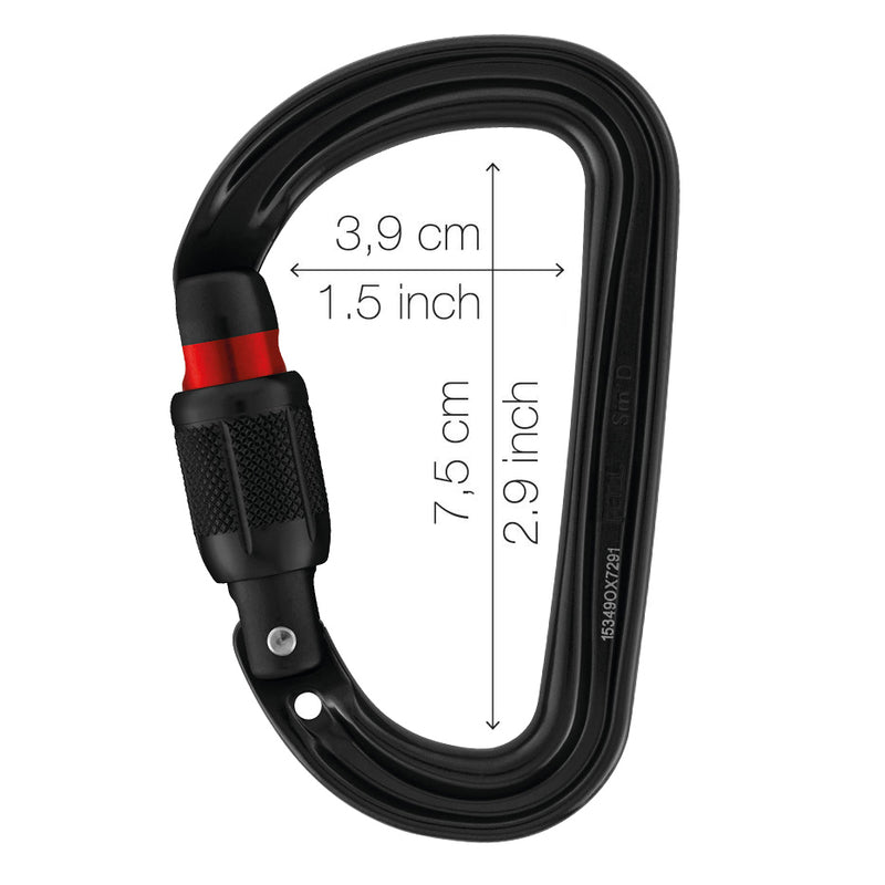Mosquetón de seguridad Sm'D M39A SLN con bloqueo - Petzl