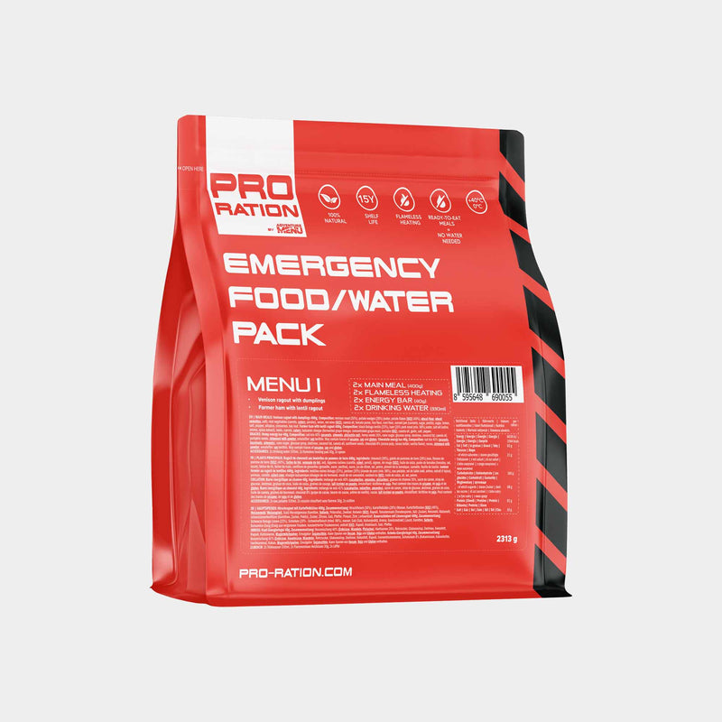 Pack de supervivencia Menu I PRO-RATION - Adventure Menu