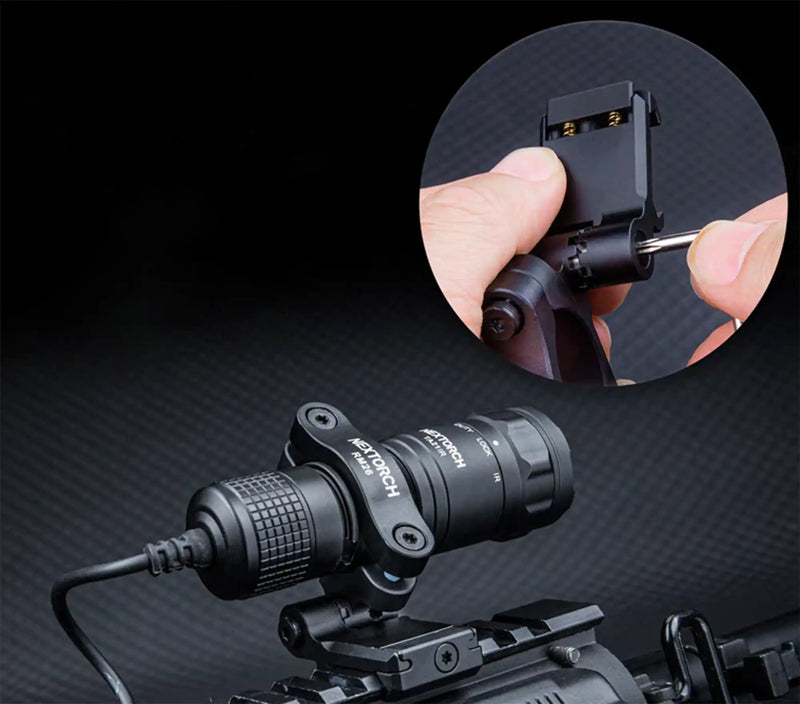 Anclaje de linterna rotatorio para rail Picatinny/M-LOK RM26 & RM26M - Nextorch
