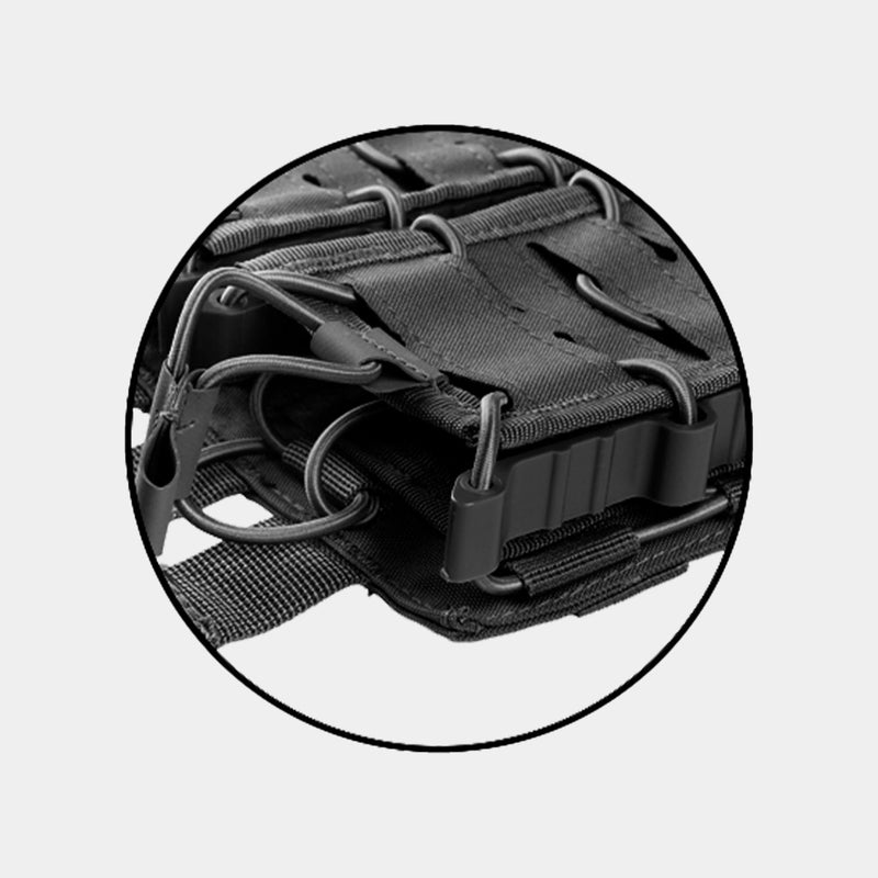 Portacaricatore doppio per fucile Open Top Flex - MIL-TEC