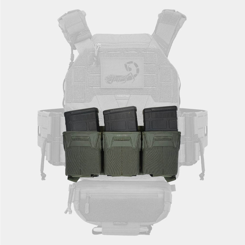 Portacargador de fusil triple PINCER PLACARD™ .308 - Agilite