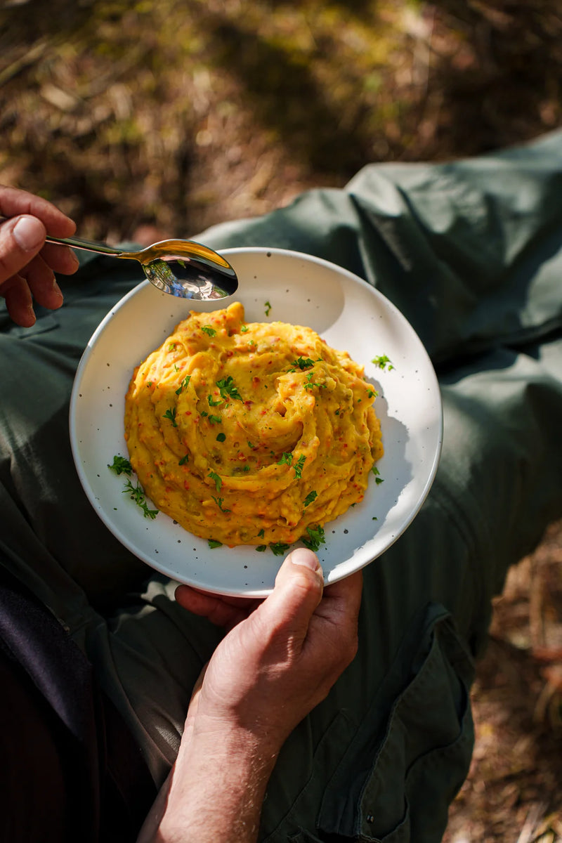 Kartoffelpüree mit geschmortem Rindfleisch - Food Force