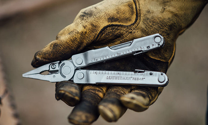 Multitools REBAR® Roestvrij staal met hoes - Leatherman