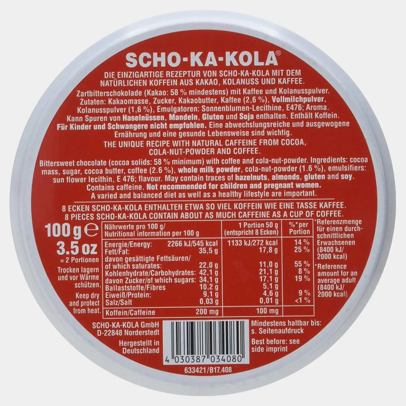Energizing Dark Chocolate - SCHO-KA-KOLA
