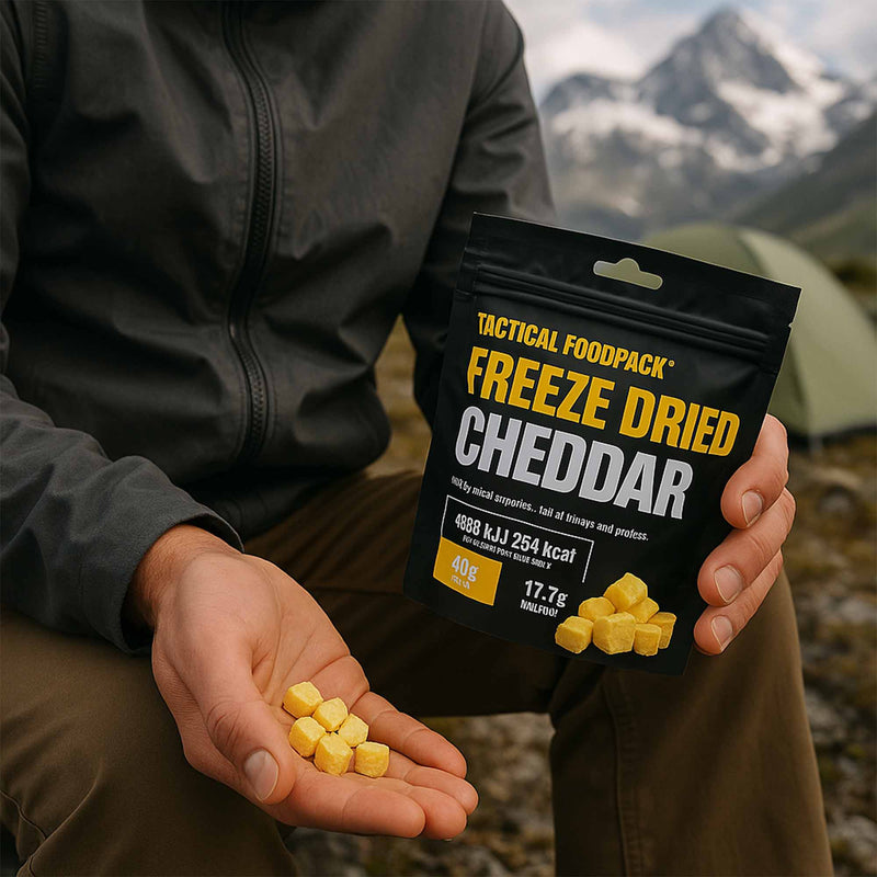 Snack liofilizado de queso Cheddar - Tactical Foodpack