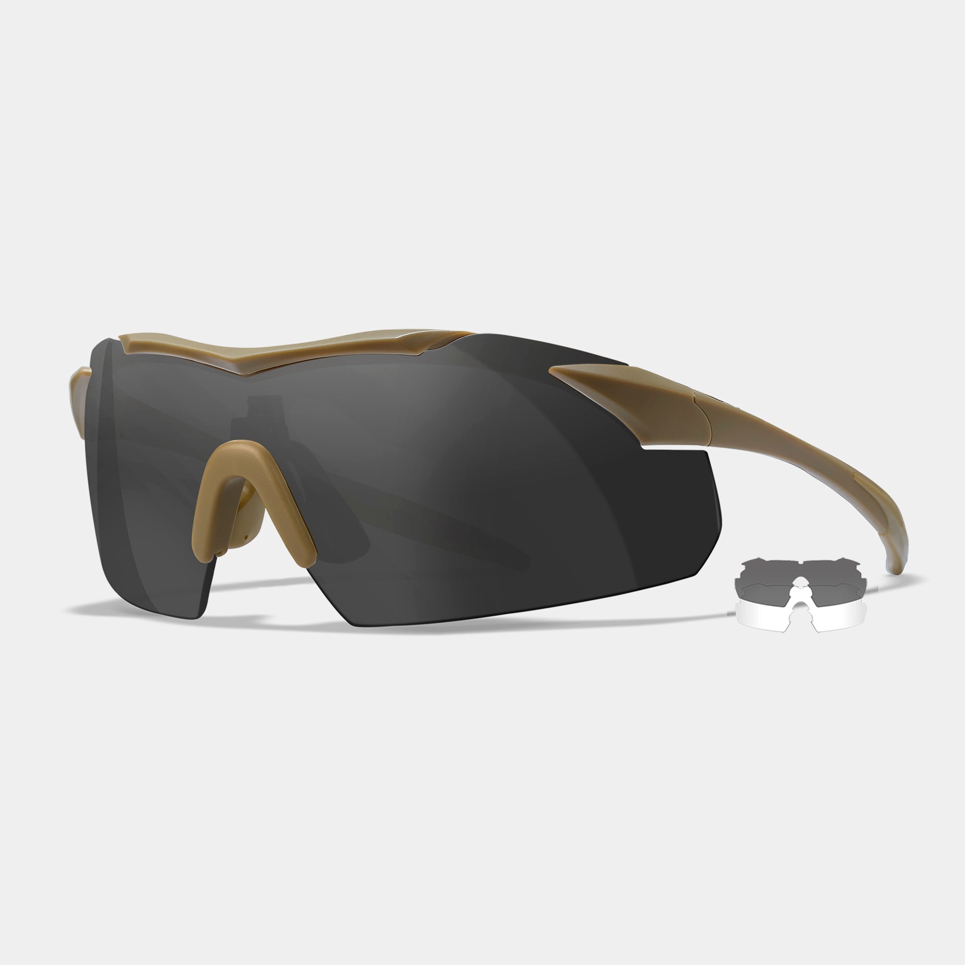 WX Vapor 2.5 ballistic glasses with 2 interchangeable lenses