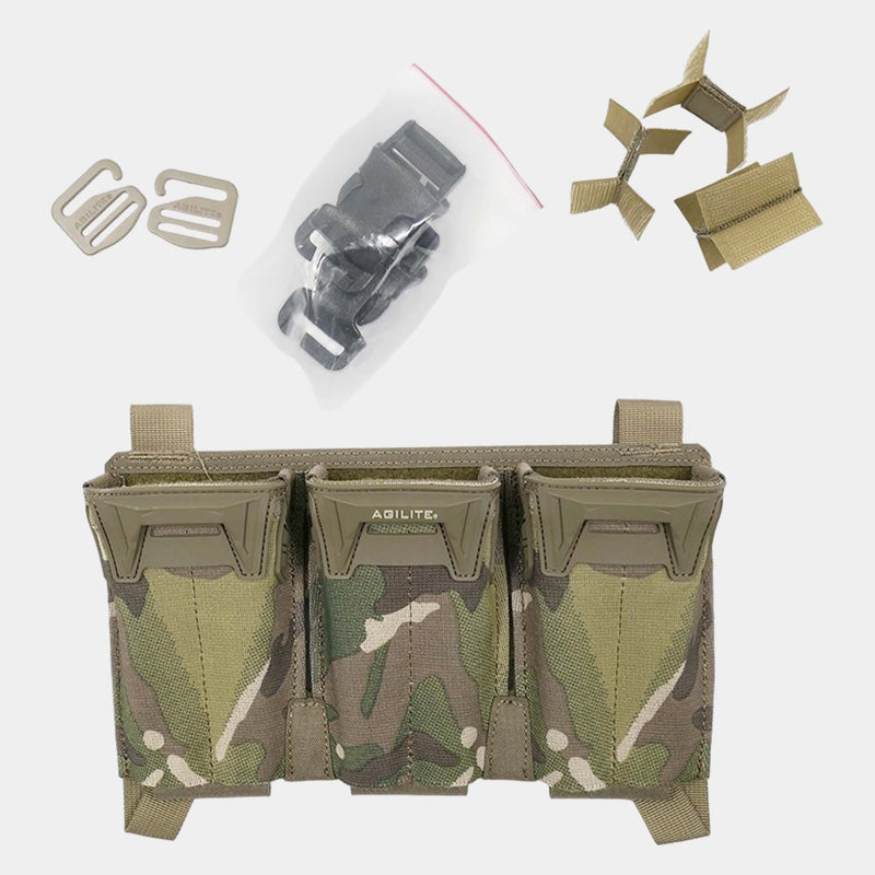 Portacargador de fusil triple Pincer™ Multi-Caliber - Agilite