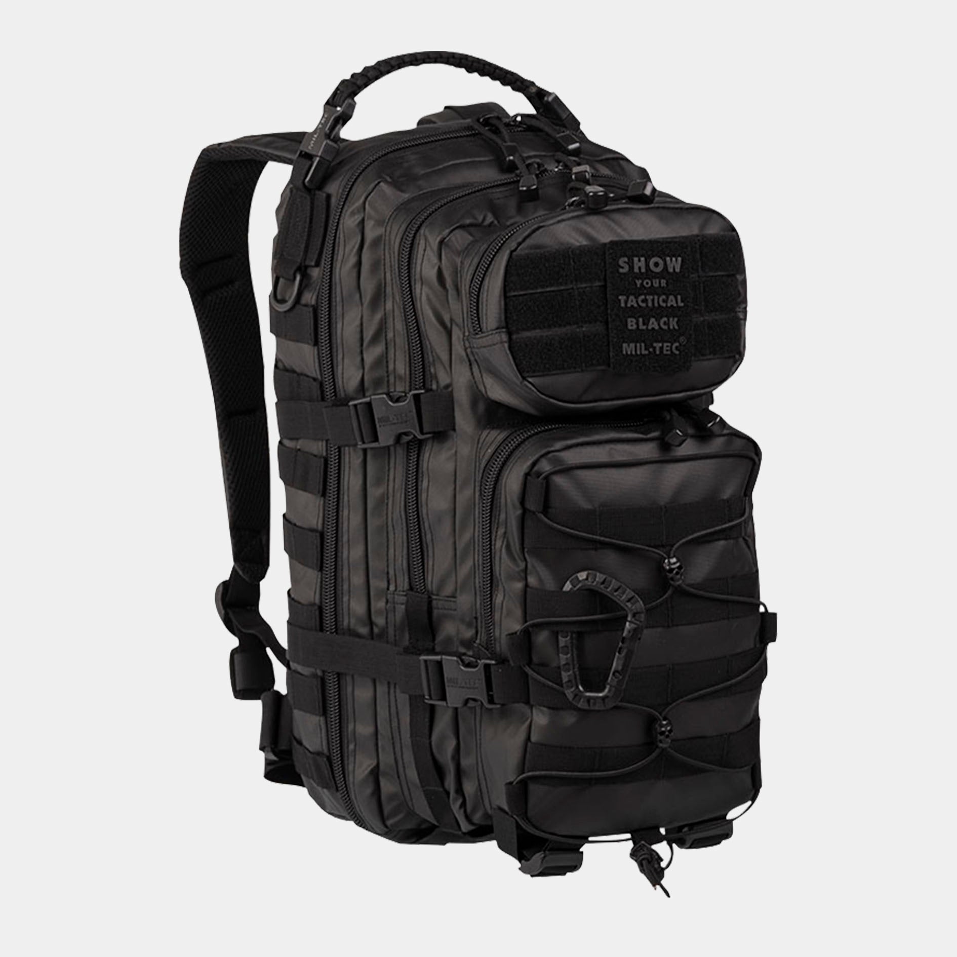 MIL-TEC tactical backpack 20L black — SERMILITAR