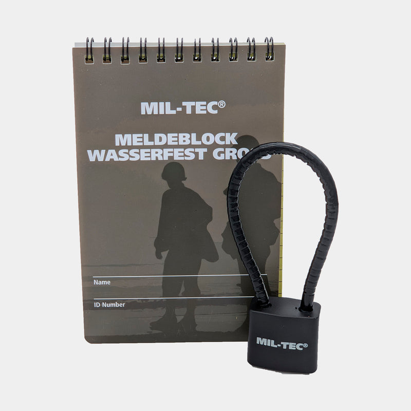 MIL-TEC black cable type padlock