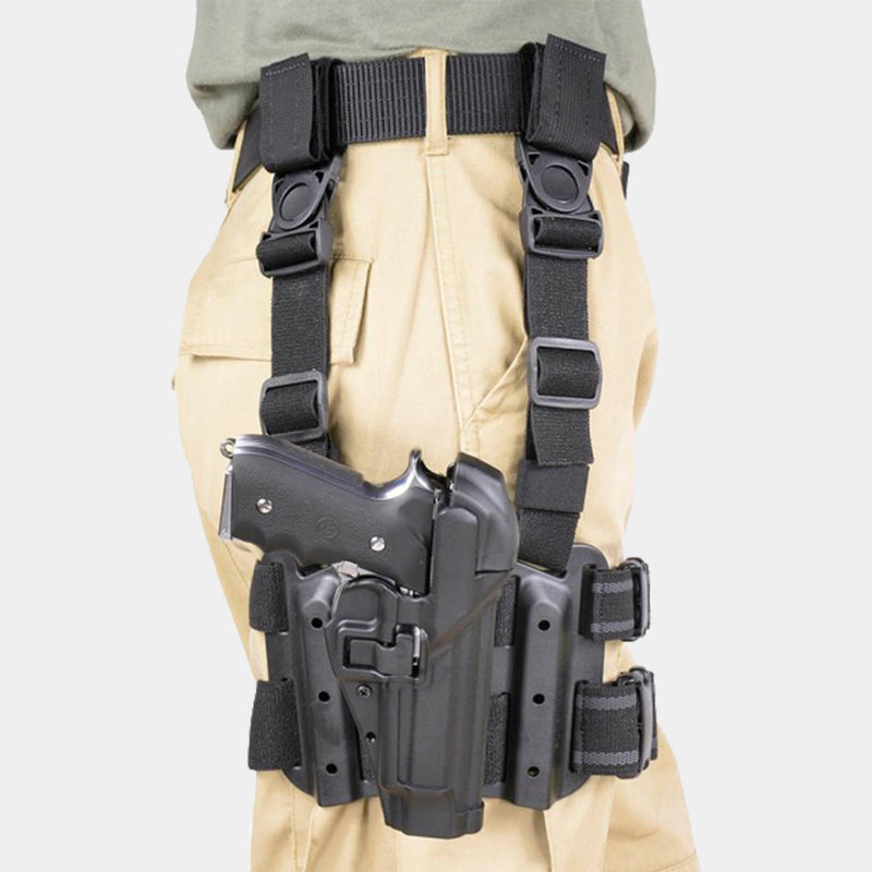 Tactische beenholster met twee banden - BlackHawk