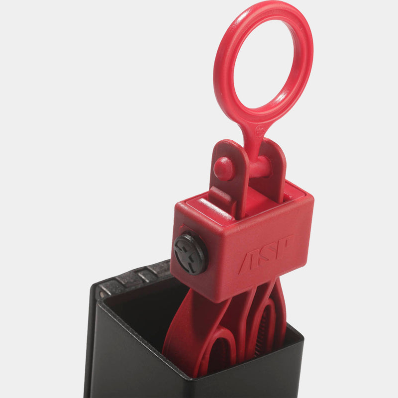 Pack de 10 grilletes Tri-Folds ASP de treino vermelhos