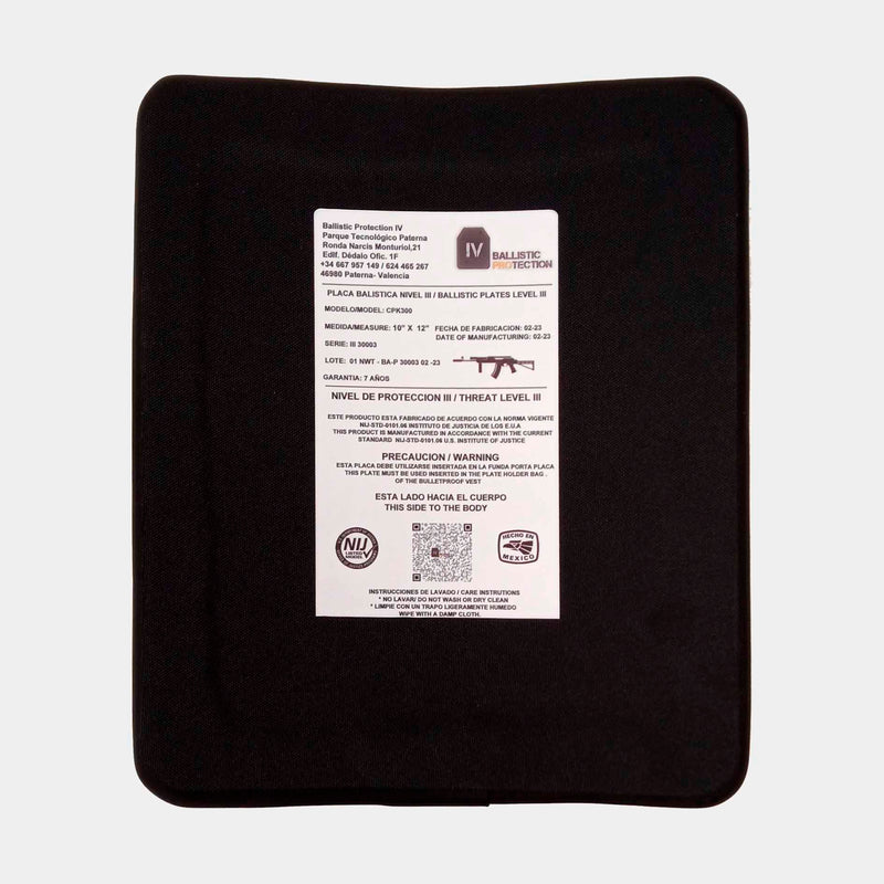 Placas balísticas de polietileno Ballistic Protection - Nivel III