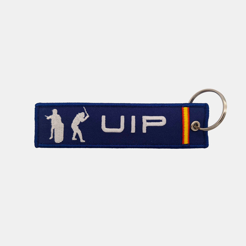 Embroidered keychain of the UIP