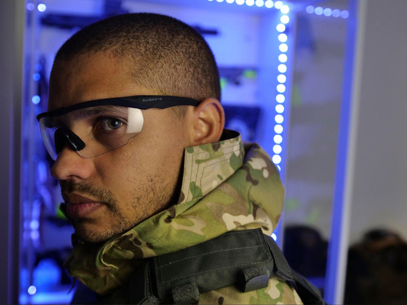 BlackHawk ballistic glasses with 3 interchangeable lenses - Swiss Eye