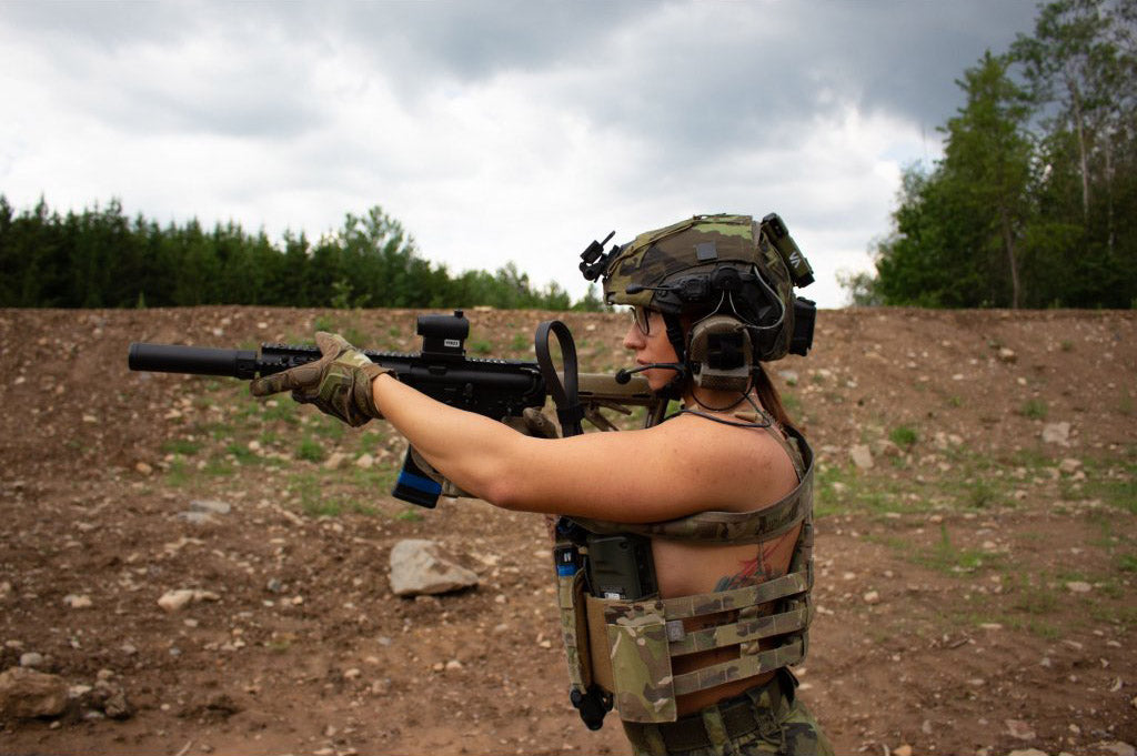 Double elastic rifle magazine carrier - Custom Gear