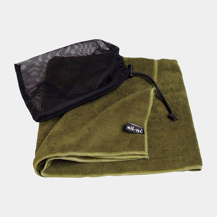 Olive green microfiber towel 100x50cm - MIL-TEC