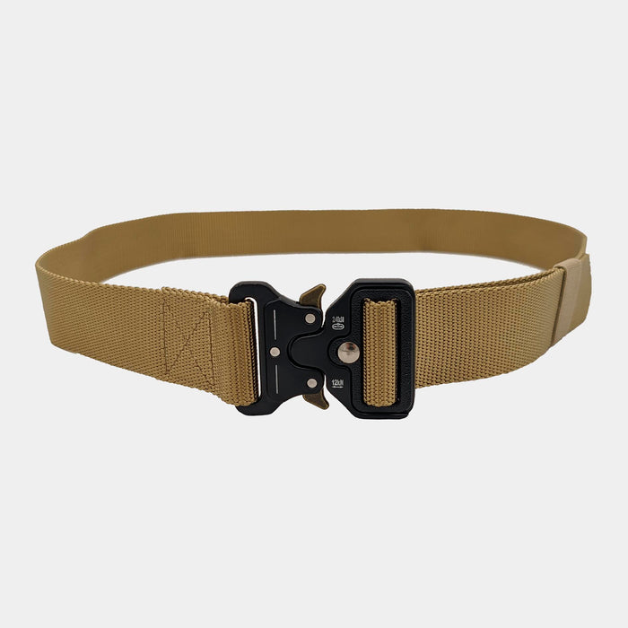 Belt with metal buckle